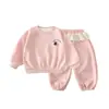 Conjunto de Sudadera para Niñas 2026 Nueva Ropa Infantil Princesa Moderna Bebé Primavera y Otoño Conjunto de Dos Piezas