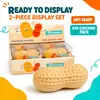 Ventas Directas de Fábrica Bloques de Construcción Pan de Piña Alivio del Estrés Artefacto de Descompresión Bloques de Construcción de Pan de Piña Pelota Hecha a Mano Juguete de Apretar para Descompresión
