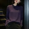 Nuevo Producto Otoño Camisa Morada de Solapa para Mujer de Gama Alta que Reduce la Edad Holgada Adelgazante Temperamento Commute Manga Larga Superior Mujer