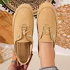 Bico redondo, abertura média, tamanho grande, sola macia, antiderrapante, novo estilo para meia-idade e idosos, sapatos de um só, sapatos baixos confortáveis, comércio exterior, mãe, com cadarço, casual