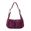 Bolsa Transversal Casual Estilo Japonês para Homens, Mochila Impermeável de Grande Capacidade para o Dia a Dia, Bolsa de Ombro Multibolsos Estilo Workwear para Mulheres, Bolsa Mensageiro