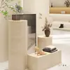 Plataforma de Exhibición de Piedra Travertina, Escaparate de Tienda de Ropa, Base de Soporte para Modelo, Columna para Sala de Transmisión en Vivo, Plataforma Elevada, Stand de Exposición