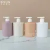 Frasco transparente de gel desinfetante para as mãos de 500ml Frasco de plástico PET personalizado com bomba para gel de banho e shampoo frasco de loção
