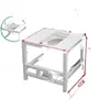 Convertidor de Asiento de Inodoro a Inodoro de Sentadillas, Soporte de Inodoro a Inodoro de Sentadillas, Reposapiés, Inodoro Operado con el Pie