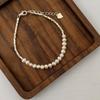 Pulseras Brillantes de Forma Irregular para Mujer, Dulces y Geniales, Apilables, Versátiles, Modernas, Elegantes, Nuevas Pulseras y Accesorios de Perlas