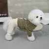Ropa para perro mascota, sudadera para mascota, ropa para gato mascota, nueva sudadera de cuatro patas con patchwork de 26 rayas para otoño e invierno