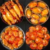 Conejo marino bebé picante con huevas, calamar listo para comer, mariscos enlatados, botanas de pulpo picante, guarniciones para comidas