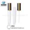 Material de embalagem para tubo de gloss labial de fabricante, frasco transparente, material de embalagem para tubo redondo de glaze labial, tubo vazio de plástico 6ml com douramento
