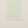 Neón fluorescente moca blanco huevo vidrio redondo satélite de vidrio taladro cosido a mano doble agujero pedrería taladro de fondo plano accesorios DIY hechos a mano