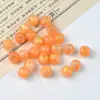 Contas Redondas de Furo Grande Banhadas a Ouro Contas Soltas Pulseira DIY Acessórios para Rabo de Cavalo Contas de Balde Acessórios de Joias Atacado