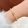 Pulsera de Calabaza de Perla de Concha de Moda Versátil para Mujeres Lujo Ligero Nicho Diseño de Gama Alta Joyería Hecha a Mano DIY Joyería para Mujeres Cuentas