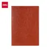 Cuaderno de Negocios Deli 7901 Aspecto de Cuero 25K-207Mm*140Mm/80 Hojas