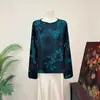 Zhi LiNuevo top holgado adelgazante de jacquard retro estilo chino, estilo nacional, nuevo modelo de principios de otoño 2026, elegante y digno para mujeres
