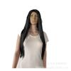 Peluca COS Negra de Pelo Largo para Mujer Emperador Hua Qiangu Sansheng III Shili Flor de Durazno 75CM Cabello Largo Recto Zhen Zi