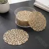 Posavasos de Café Estilo Nórdico Ins Hueco Rosa Aislamiento Térmico Individual de Mesa PVC Creativo Hogar Antiescaldante Individual Occidental Transfronterizo