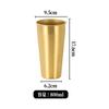 Taza de Cerveza de Acero Inoxidable 304 Taza para Jugo Bebida Fría Camping Restaurante Vaso de Agua de una Sola Capa Taza de Café Oro Moderno Simple