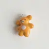 Accesorios de Resina de Oso Torcido Brillante Cola Pegamento Cremoso Llavero DIY Pasador Accesorios para el Cabello Zapatos con Agujeros Imán para Nevera