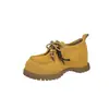 Zapatos Planos Gruesos Estilo Retro con Cordones Birkenstock Zapatos para Mujer Otoño e Invierno 2025 Nuevos Mocasines Versátiles Zapatos tipo Beanie