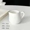 Colher de Leite de Cerâmica Branca, Açucareiro, Leiteira com Alça, Xícara com Bico Fino, Recipiente para Molho Estilo Ocidental, Leiteira Condensada, Dispensador de Leite