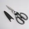 Tesoura de aço inoxidável panda para atacado de fábrica, tesoura para churrasco doméstico, tesoura para ossos de peixe, ossos de frango, tesoura multifuncional de cozinha