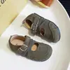 Zapatos Mary Jane para Niñas, Nuevos Zapatos de Cuero con Suela Suave de Otoño, Zapatos Planos de Boca Baja para Niños de 3-6-12 Años, Zapatos de Princesa para Niñas Pequeñas