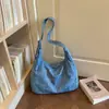 Bolso Tote de Mezclilla para Mujer Gran Capacidad Sensación Relajada Bolso de Hombro Único y de Mano Versátil para Viajes Diarios Bolso de Tela Tote Bolso de Axila