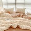 Versão Coreana Classe A Edredom de Lã Grossa para Outono e Inverno para Aquecimento, Roupa de Cama de Algodão Solteiro ou Casal para Dormitório, Núcleo de Edredom de Inverno de Fibra Sintética