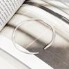 Pulsera Möbius Antiguo de Fushi, Plata Pura 9999, Pulsera Elegante para Mujer, Pulsera Abierta de Plata Esterlina, Estilo Lujo Ligero