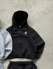 Calça Jogger Casual Esportiva de Cor Sólida, Moda de Rua Retro Europeia e Americana Y2K Hip-Hop com Punhos com Zíper