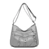 Bolso bandolera y de hombro versátil multicapa de piel suave para mujer, nuevo modelo 2026 para señoras de mediana edad y madres