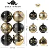 Navidad 52 Bolas de Plástico Pintadas con Forma Especial Galvanizado Navideño Set de Decoración para Árbol de Navidad Adornos Colgantes Bolas de Navidad