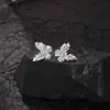 Estilo Luxo Leve Fivela de Borboleta com Zircônia Total para Fone de Ouvido Fone de Ouvido Bluetooth Sem Fio Fivela de Orelha Fivela de Diamante Removível Acessórios de Moda Decorativos