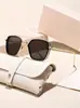 Gafas de Sol Metálicas de Doble Puente Moda Europea y Americana Tendencia Nuevo Estilo Unisex Versátil Protección Solar para Conducir Gafas de Sol de Alta Gama
