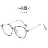 Nuevas gafas lisas anti-luz azul, montura de gafas poligonales de moda europea y americana para mujer, montura de gafas para miopía de moda para estudiantes, venta al por mayor