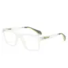 Gafas lisas para estudiantes nuevas 2024 pata de silicona antideslizante patillas de resorte caja pequeña retro se pueden equiparar con gafas de graduación