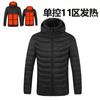 Invierno Transfronterizo Control Único Calentamiento de Once Áreas Ropa de Algodón para Hombre Espesada Calentamiento Eléctrico Inteligente USB Cálida Algodón Ropa Chaqueta