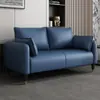 Sofá de doble recepción de lujo ligero para oficina, apartamento pequeño, alquiler de apartamento, sala de estar simple, dormitorio, sofá pequeño de cuero
