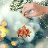 Decoración de Árbol de Navidad Plana de Acrílico Nueva Transfronteriza Muñeco de Navidad Hombre de Jengibre Arreglo Colgante Decoración