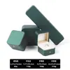 Caja de Joyería de Alta Gama con Esquinas Redondeadas Hebilla Dorada Caja para Anillos de Piel Sintética Caja para Broches Caja Larga para Collares y Pulseras Caja de Embalaje para Joyería