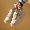 2025 Sapatos Brancos Femininos Primavera Novo Estilo Coreano Ins Casual Esportivo Tênis Versátil para Estudantes Femininas Rua K6723