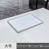 Bandeja Rectangular de PP para Hotel, Bandeja para Taza de Té y Toalla, Bandeja de Almacenamiento para Habitación de Huéspedes, Bandeja Comercial de Ángulo Recto para Hotel, Bandeja para Agua Potable