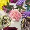 Cabeças de Flores de Rosa de Canto Revestidas Artificiais para Arranjos de Casamento, Flores Artificiais Feitas à Mão para Decoração de Casa, Atacado de Fabricantes, Decoração de Hotel