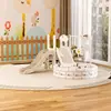 Balanço e Escorregador Infantil Interno Externo Casa Combinação Escorregador Balanço Dois em Um 3 a 9 Anos Pequena Combinação de Brinquedo