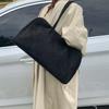 Bolso Retro de Ante de Alta Gama para Mujer 2025 Nueva Moda Bolso de Hombro Único Bolso de Axila Bolso de Mensajero Bolso Boston