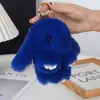 Adorno Colgante de Peluche Imitación Piel de Conejo Lindo Conejo Llavero para Coche Accesorio Colgante de Muñeco de Conejo de Orejas Caídas