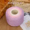 Fio de algodão mercerizado degradê em formato de bolo, fio de oito cabos tecelado à mão, multicolorido, não forma bolinhas, respirável para manta e xale