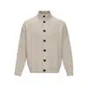 Yidao Vintage Otoño 2026 Nueva Colección: Suéter Cardigan de Punto Estilo Retro Old Money con Jacquard de Patrón de Trigo y Botones