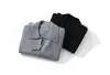 Brushka Simple Estilo Hong Kong Literario Retro Prendas de Punto Cárdigan con Solapa Otoño e Invierno Prendas de Punto Chaqueta para Hombre y Mujer 1004