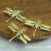 Accesorios para el Cabello DIY Piezas de Bronce Fundido Libélula Colgante Pequeño Ornamento de Libélula de Bronce Fundido Material de Pasador de Cabello Antiguo Accesorios Retro