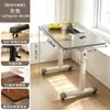 Escritorio de Computadora Móvil para Dormitorio Mesa de Noche Elevable Escritorio Sencillo para el Hogar Oficina Mesa Larga Mesa de Trabajo Escritorio para Estudiante